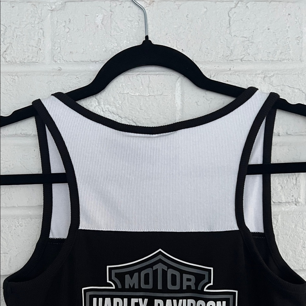 Harley Davidson Women's Black and White Tank Top Size Small - Picture 5 of 11